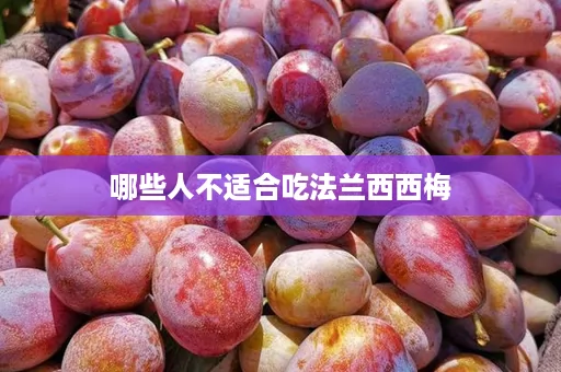 哪些人不适合吃法兰西西梅
