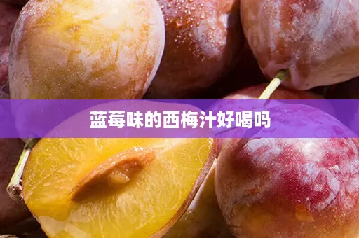 蓝莓味的西梅汁好喝吗