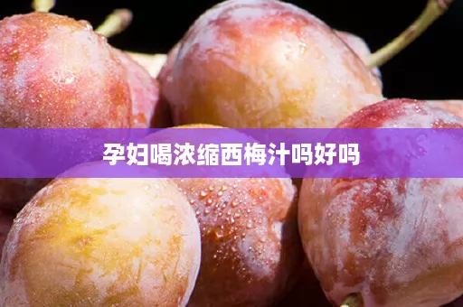 孕妇喝浓缩西梅汁吗好吗