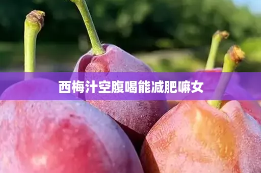 西梅汁空腹喝能减肥嘛女