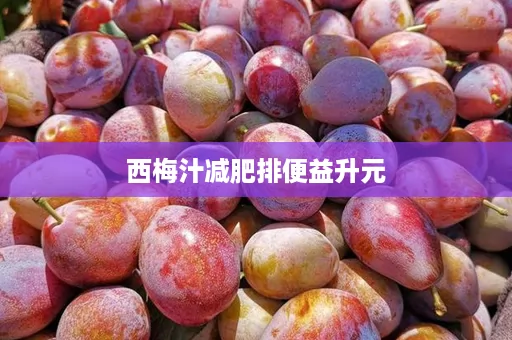 西梅汁减肥排便益升元