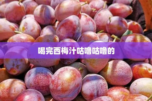 喝完西梅汁咕噜咕噜的