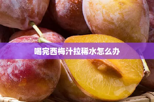 喝完西梅汁拉稀水怎么办