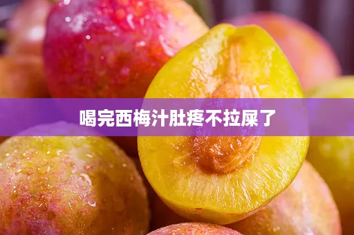 喝完西梅汁肚疼不拉屎了