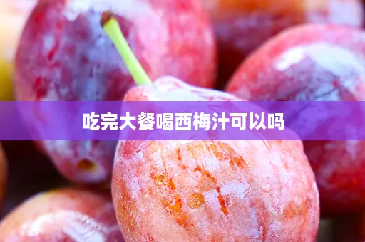 吃完大餐喝西梅汁可以吗