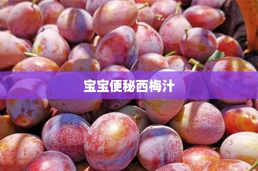 宝宝便秘西梅汁
