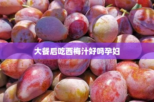 大餐后吃西梅汁好吗孕妇