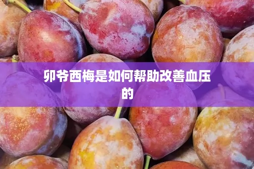 卯爷西梅是如何帮助改善血压的