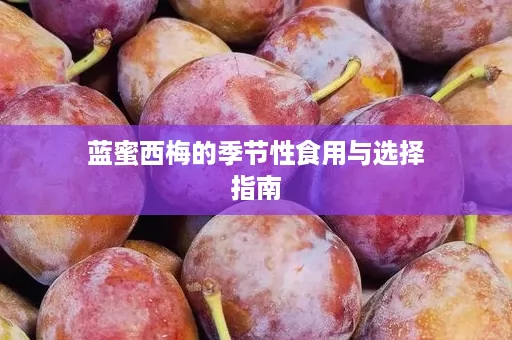 蓝蜜西梅的季节性食用与选择指南
